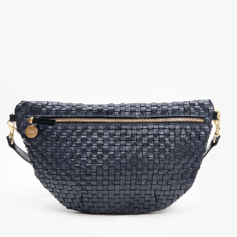 Clare V. Grande Fanny - Twilight Woven Checker